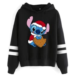 Funny Y2k Christmas Sweatshirt Lilo Stitch Disney Cartoon Hoodies Women Cute Stitch Anime Manga Hoody Female Clothes