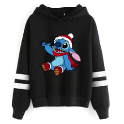 Funny Y2k Christmas Sweatshirt Lilo Stitch Disney Cartoon Hoodies Women Cute Stitch Anime Manga Hoody Female Clothes