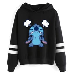 Funny Y2k Christmas Sweatshirt Lilo Stitch Disney Cartoon Hoodies Women Cute Stitch Anime Manga Hoody Female Clothes