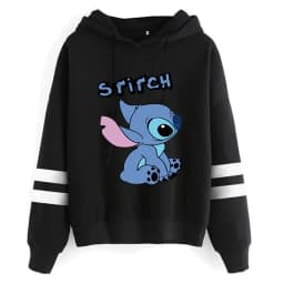 Funny Y2k Christmas Sweatshirt Lilo Stitch Disney Cartoon Hoodies Women Cute Stitch Anime Manga Hoody Female Clothes