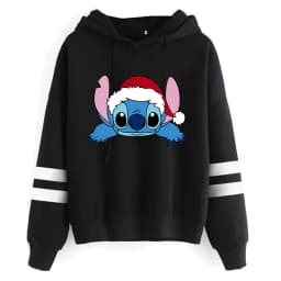 Funny Y2k Christmas Sweatshirt Lilo Stitch Disney Cartoon Hoodies Women Cute Stitch Anime Manga Hoody Female Clothes