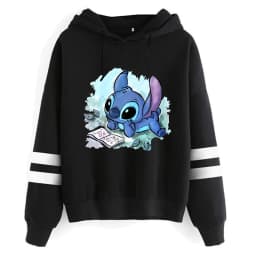 Funny Y2k Christmas Sweatshirt Lilo Stitch Disney Cartoon Hoodies Women Cute Stitch Anime Manga Hoody Female Clothes
