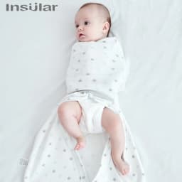 Insular Anti Startle Baby Four Seasons Pure Cotton Thin Anti Kicking Quilt Baby Single Layer Swaddling Towel