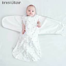 Insular Anti Startle Baby Four Seasons Pure Cotton Thin Anti Kicking Quilt Baby Single Layer Swaddling Towel