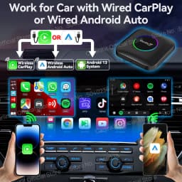 2025  CarlinKit CarPlay AI Box Android 13.0 SM6225 QCM6125 Android Auto Wireless CarPlay Adapter 2.4+5GGPS 64G 128G FOTA Upgrade