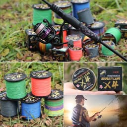 Sougayilang Braided Line 4X 100/300m 5 Color All for Fishing Line MaxDrag 66LB Multifilament PE Line for Saltwater Sea Fishing