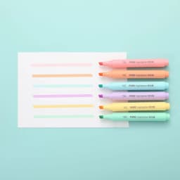 6Pcs/set Pastel Color Macaron Highlighter Pen Marker Pens Fluorescent Pen Drawing Highlighters Cute Stationery School Supplies