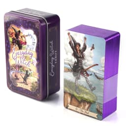 Adventures time Tarot 78pcs Cards in a Tin Metal Box Gold plated Edge Tarot Cards For Divination Tarot Deck Beautiful Package