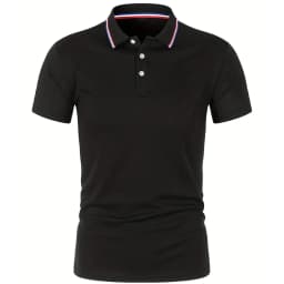 2023 Hot Sale Men's Summer Casual Breathable Comfortable Polo Shirt Men's Solid Color High Quality Short Sleeve T-Shirt