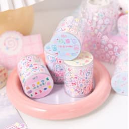 Mr.paper 200cm Hand-drawn Small Pattern Tape for Cute and Simple Decorative Planner Stickers