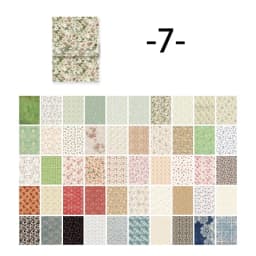 100Pcs Vintage Message Material Memo Pad with Creative Flower Character Decorative Paper, 8 Styles