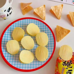 10 Pcs Instagram Yellow Potato Chip Clip Cute And Minimalist Student Book Storage Materials Notes Snacks Photos Ledger Clip