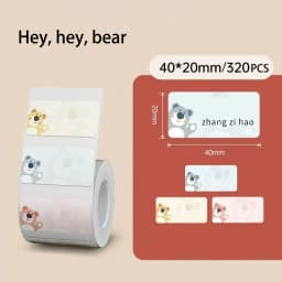 NiiMBOT B21 B3S B1 Round Label Printing Sticker Self-adhesive Thermal Waterproof Digital Number Cake Sealing Sticker Paper