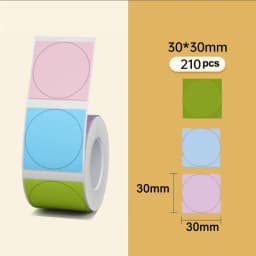NiiMBOT B21 B3S B1 Round Label Printing Sticker Self-adhesive Thermal Waterproof Digital Number Cake Sealing Sticker Paper