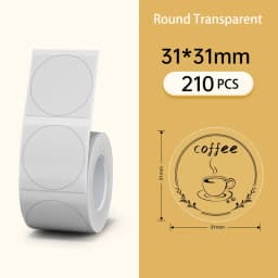 NiiMBOT B21 B3S B1 Round Label Printing Sticker Self-adhesive Thermal Waterproof Digital Number Cake Sealing Sticker Paper