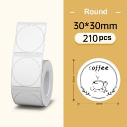 NiiMBOT B21 B3S B1 Round Label Printing Sticker Self-adhesive Thermal Waterproof Digital Number Cake Sealing Sticker Paper