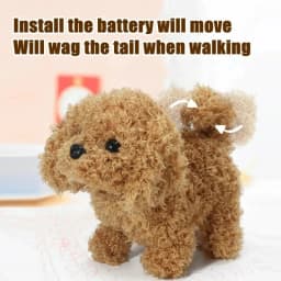 Baby Toy Dog That Walks Barks Tail Wagging Plush Interactive Electronic Pets Puppy Montessori Toys for Girls Boys Christmas Gift
