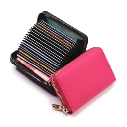 Business Card Holder Wallet Women/men Gray Bank/ID/Credit Card Holder 20 Bits Card Wallet PU Leather Protects Case Coin Purse