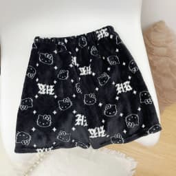 Sanrio Hello Kitty Anime Y2k Kawaii Flannel Pajamas Women'S Warm Woolen Cartoon Casual Home Pants Autumn Winter Fashion Trousers