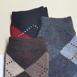 5 Pairs Men's Splicing Diamond Patterns Wool Socks Warm Winter Mid Length Socks Thickening Soft Cold-resistant Men Boots Socks