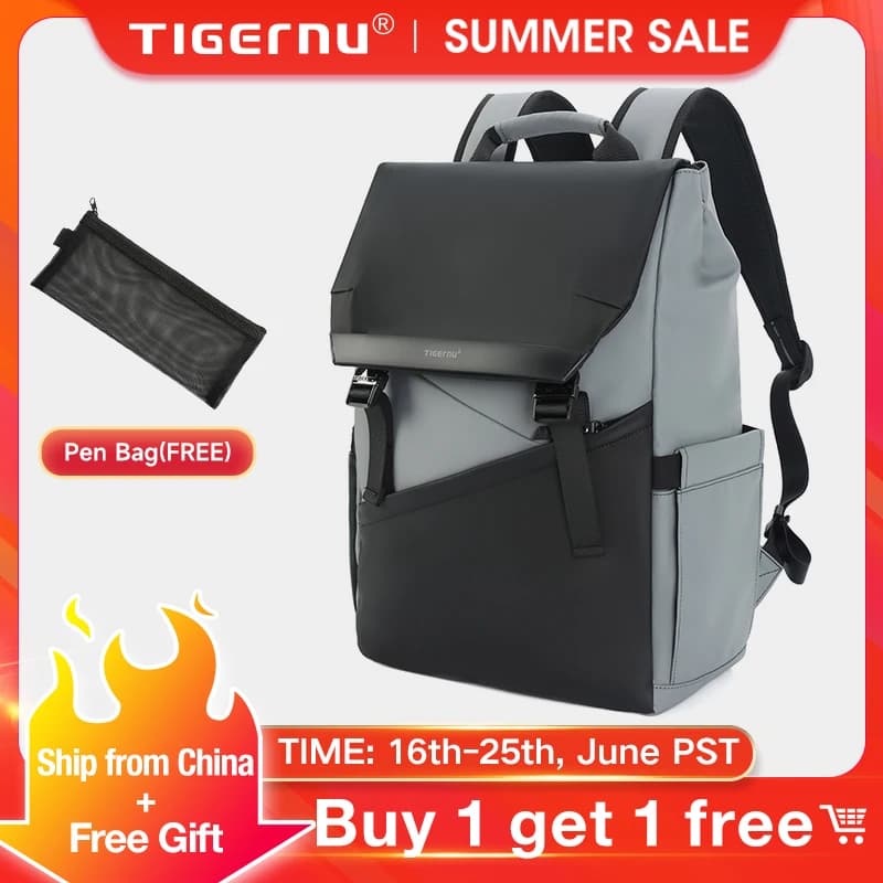 Tigernu Fashion Backpack Men Korean Style Laptop Backpack Waterproof Backpack Bags Male Business Backpacks Travel Bags Knapsack