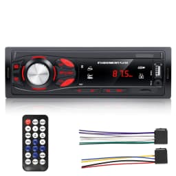 HIVOZ Car Radio Audio 1 Din Bluetooth Stereo Hands-Free Calling MP3 Player FM Receiver With AUX/USB/TF Card In Dash Kit