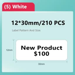 Niimbot D11/D101/D110 Mini Portable Printer White Tape Sticker Papers Waterproof  Anti-Oil No Glue Thermal Label Printer New