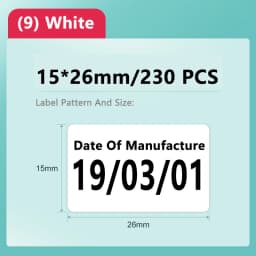 Niimbot D11/D101/D110 Mini Portable Printer White Tape Sticker Papers Waterproof  Anti-Oil No Glue Thermal Label Printer New