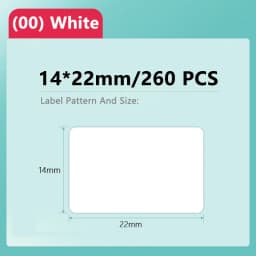 Niimbot D11/D101/D110 Mini Portable Printer White Tape Sticker Papers Waterproof  Anti-Oil No Glue Thermal Label Printer New