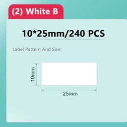 Niimbot D11/D101/D110 Mini Portable Printer White Tape Sticker Papers Waterproof  Anti-Oil No Glue Thermal Label Printer New