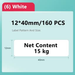 Niimbot D11/D101/D110 Mini Portable Printer White Tape Sticker Papers Waterproof  Anti-Oil No Glue Thermal Label Printer New