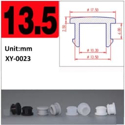 1/2/5/10/20Pcs Black Silicone Rubber Snap-on Hole Plug 2.5mm-50.6mm Blanking End Caps Seal Stopper