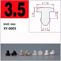 1/2/5/10/20Pcs Black Silicone Rubber Snap-on Hole Plug 2.5mm-50.6mm Blanking End Caps Seal Stopper