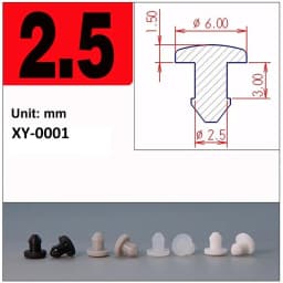 1/2/5/10/20Pcs Black Silicone Rubber Snap-on Hole Plug 2.5mm-50.6mm Blanking End Caps Seal Stopper