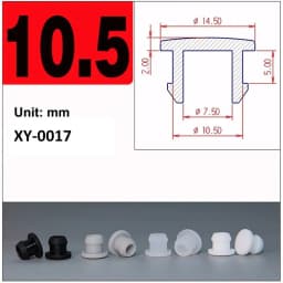 1/2/5/10/20Pcs Black Silicone Rubber Snap-on Hole Plug 2.5mm-50.6mm Blanking End Caps Seal Stopper