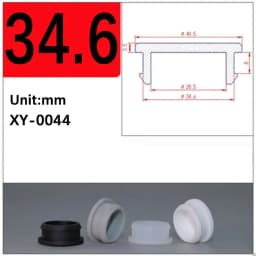 1/2/5/10/20Pcs Black Silicone Rubber Snap-on Hole Plug 2.5mm-50.6mm Blanking End Caps Seal Stopper