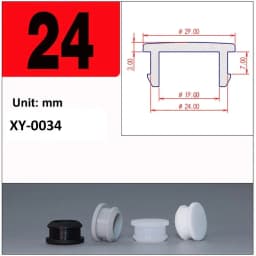 1/2/5/10/20Pcs Black Silicone Rubber Snap-on Hole Plug 2.5mm-50.6mm Blanking End Caps Seal Stopper
