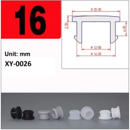 1/2/5/10/20Pcs Black Silicone Rubber Snap-on Hole Plug 2.5mm-50.6mm Blanking End Caps Seal Stopper