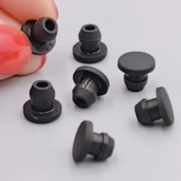 1/2/5/10/20Pcs Black Silicone Rubber Snap-on Hole Plug 2.5mm-50.6mm Blanking End Caps Seal Stopper
