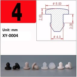 1/2/5/10/20Pcs Black Silicone Rubber Snap-on Hole Plug 2.5mm-50.6mm Blanking End Caps Seal Stopper