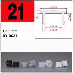 1/2/5/10/20Pcs Black Silicone Rubber Snap-on Hole Plug 2.5mm-50.6mm Blanking End Caps Seal Stopper
