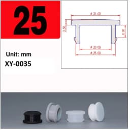1/2/5/10/20Pcs Black Silicone Rubber Snap-on Hole Plug 2.5mm-50.6mm Blanking End Caps Seal Stopper
