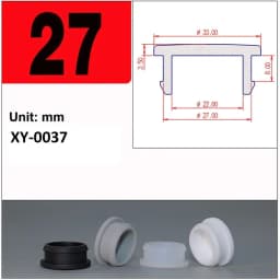 1/2/5/10/20Pcs Black Silicone Rubber Snap-on Hole Plug 2.5mm-50.6mm Blanking End Caps Seal Stopper