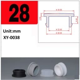 1/2/5/10/20Pcs Black Silicone Rubber Snap-on Hole Plug 2.5mm-50.6mm Blanking End Caps Seal Stopper