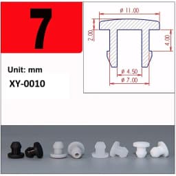 1/2/5/10/20Pcs Black Silicone Rubber Snap-on Hole Plug 2.5mm-50.6mm Blanking End Caps Seal Stopper