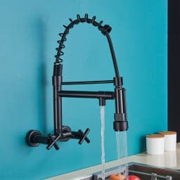 Kitchen Sink Faucet Embedded Concealed Mixer Faucets Hot&Cold Kitchen Sink Mixer Taps Two Mode Tap Dual Handles Pull Down Cranes