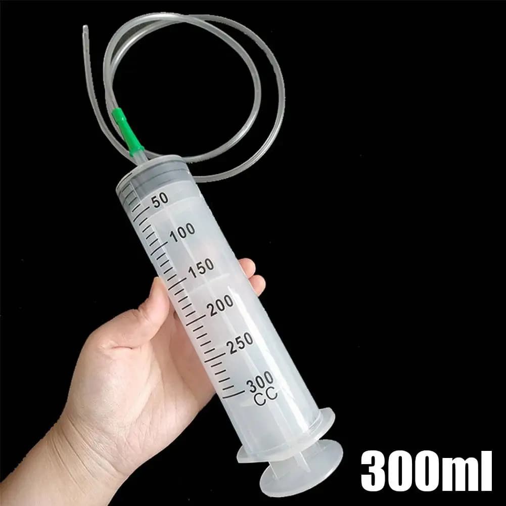 Large Capacity Syringes Reusable Needle Barrel Oil Pump with Scale Oil Suction Vacuum Syringe Pistol Pump Extractor