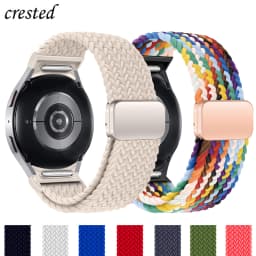 No Gaps Braided Band For Samsung Galaxy Watch 7 6 5 4 44mm 40mm/5 pro magnetic bracelet Galaxy watch6 watch4 classic 47 43 strap