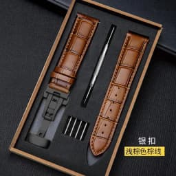 Genuine Leather Strap With Box Watch Band Butterfly Clasp Bracelet 14/16mm 18mm 20mm 21mm 22mm 24mm Wrist Band Watch Accessories
