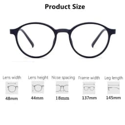 Ultralight Titanium Alloy TR90 Reading Glasses For Men And Women Retro Round Anti blue Light Presbyopia Glasses 0 +100 +150 +250